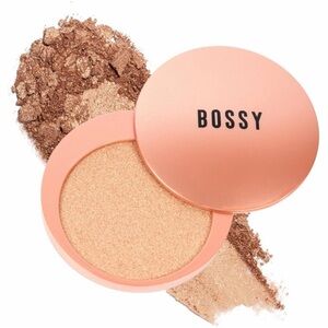 Bossy ENCHANTING Champagne Highlighter Compact - Shimmering Peach